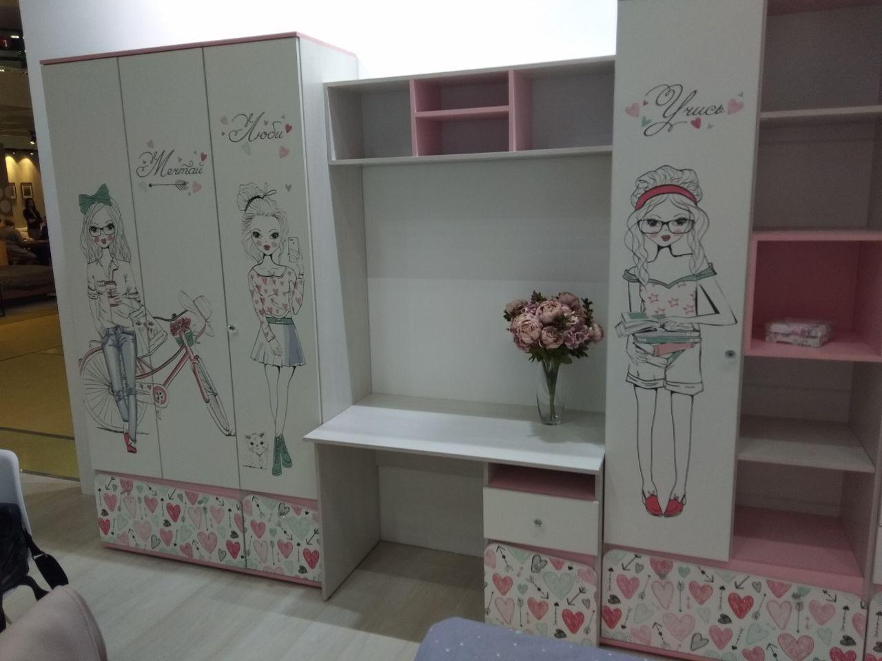 Комплект детской мебели для девочки Малибу - фото 6 - id-p111733291