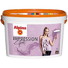 Краска структурная Alpina Effekt Impression Weiss, Эффект Вейс, 5л