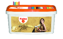 Краска акриловая Alpina Effekt Metall Gold, Эффект Метал Голд,1л