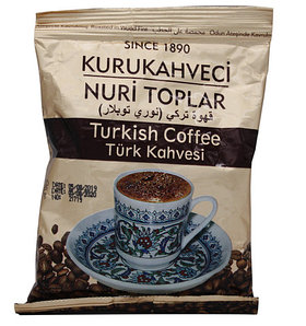 Кофе молотый Kurukahveci nuri toplar, 100 гр. (Турция)