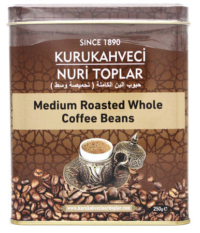 Кофе в зернах Kurukahveci nuri toplar, 250 гр. (Турция) - фото 1 - id-p111737710