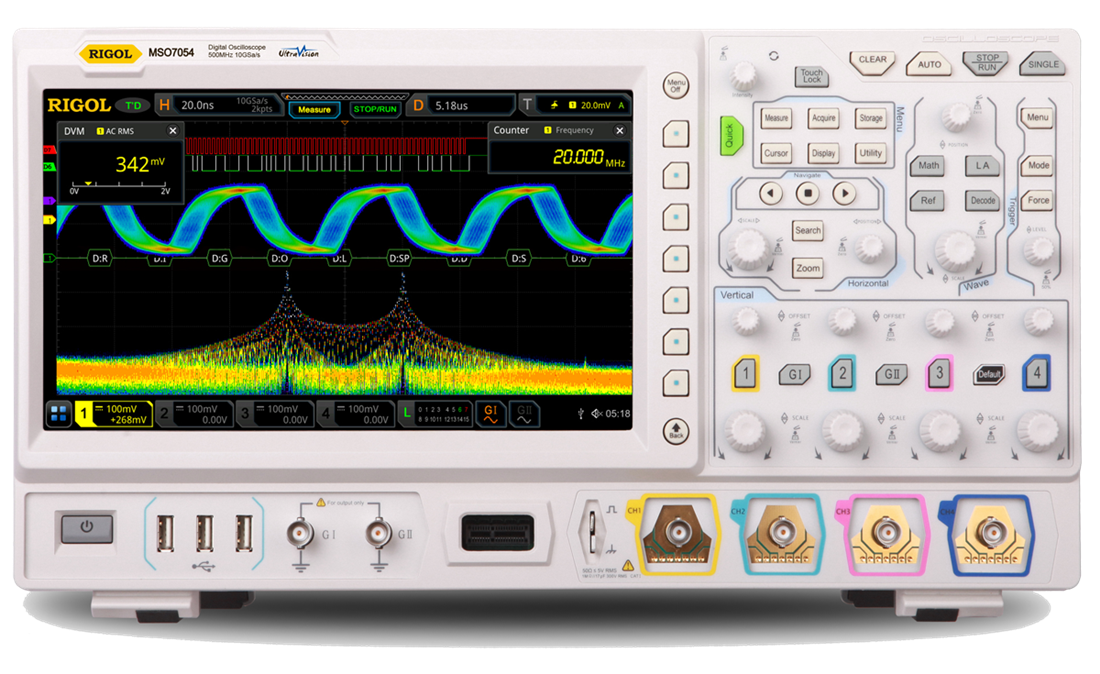 Осциллограф цифровой RIGOL MSO7024 смешанных сигналов