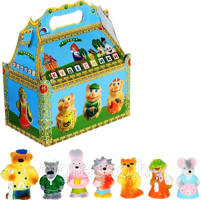 Набор резиновых игрушек "Теремок" в специальной коробке, Кудесники - фото 2 - id-p87130837
