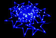 Светодиодная бахрома-звезда Winner Light 2.5*0.95 м синий, фото 2