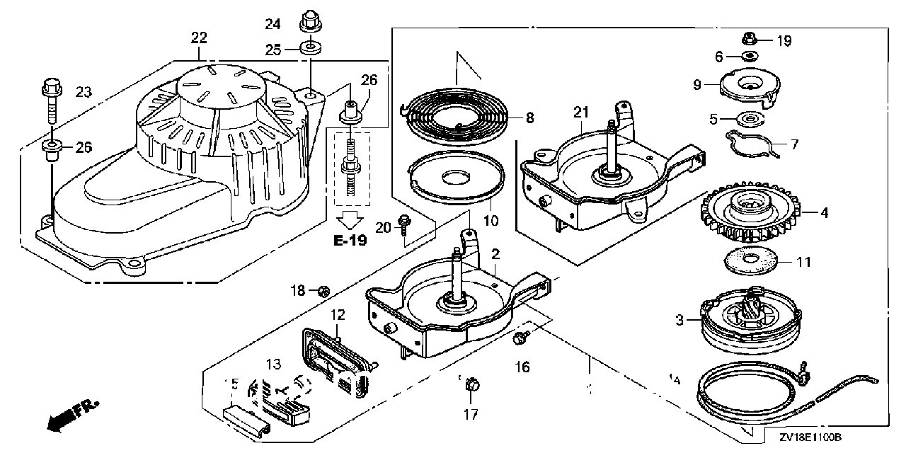 Направляющая стартера Honda BF4.5, 28443-ZV1-033 - фото 2 - id-p6728207