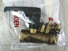 Балансировочный клапан Meibes Ballorex Venturi без дренажа DN32 Kvs 13,2 м3/ч, фото 3