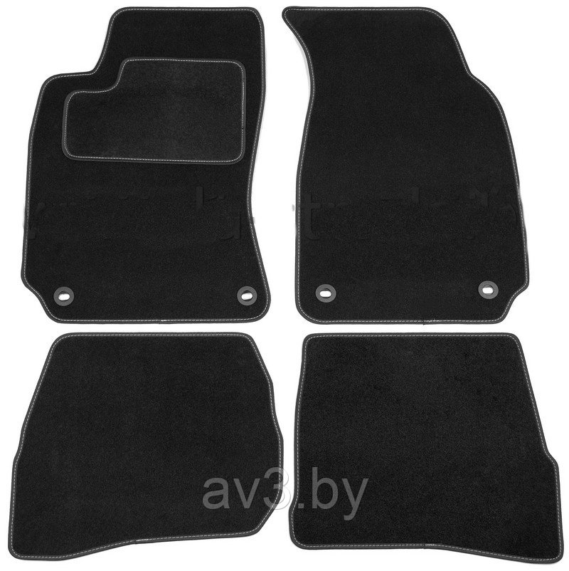 Коврики в салон ВОРСОВЫЕ Volkswagen Passat B5 1996-2005 (овальное крепление) / Highway