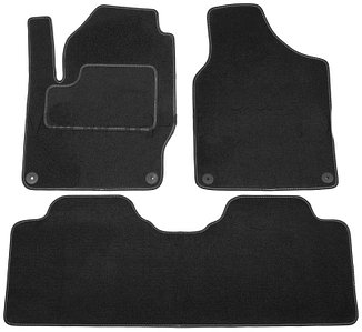 Коврики ВОРСОВЫЕ в салон Volkswagen Sharan 1 1995-2010 (2 ряда) (Польша, эконом)