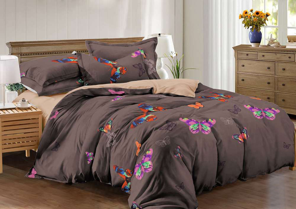 Комплект постельного белья, сатин 1,5сп. Бабочки La Noche Del Amor А764-143-150-50 - фото 1 - id-p111778958