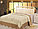Покрывало на кровать Бежевое Барокко 240х240 см Lux Cotton ЛК24 Бежевое Барокко, фото 3