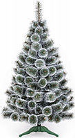Искусственная елка Erbis Sosna тёмная с белыми кончиками 150 см.
