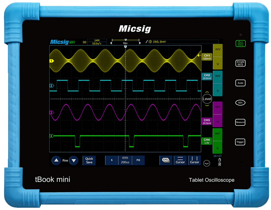 Осциллограф цифровой Micsig TO1152 Plus планшетный