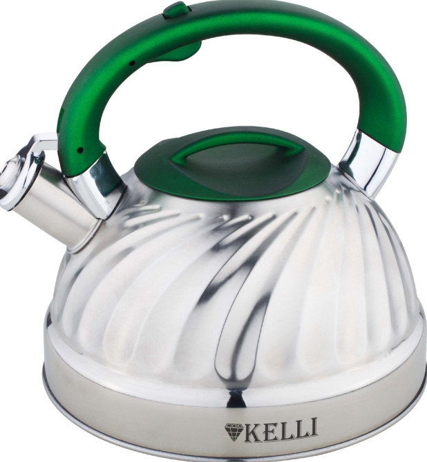 Чайник металлический 3 л. со свистком KELLI 4507 - фото 1 - id-p111779700