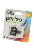 Карта памяти PERFEO microSD 16GB High-Capacity (Class 10)
