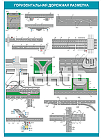 Плакат Горизонтальная дорожная разметка