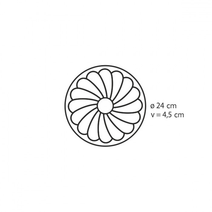 Форма силиконовая для пирога - цветок, 22 см TESCOMA TS-629260 - фото 2 - id-p111780201