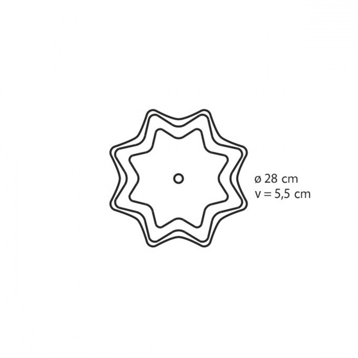Форма силиконовая для пирога - звезда, 22 см TESCOMA TS-629274 - фото 2 - id-p111780202