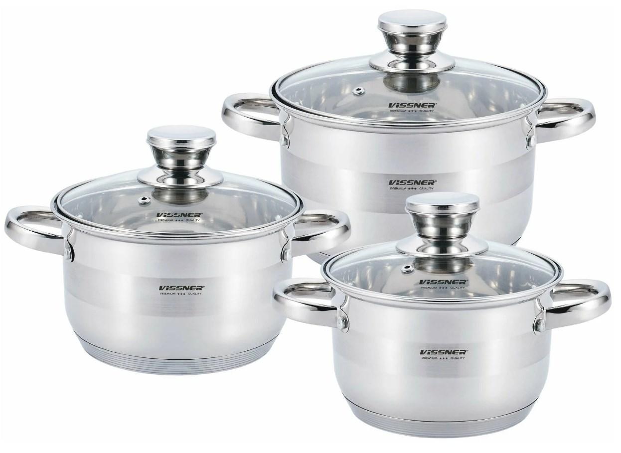 Набор посуды 6 предметов Vissner VS-50321 - фото 1 - id-p111780823