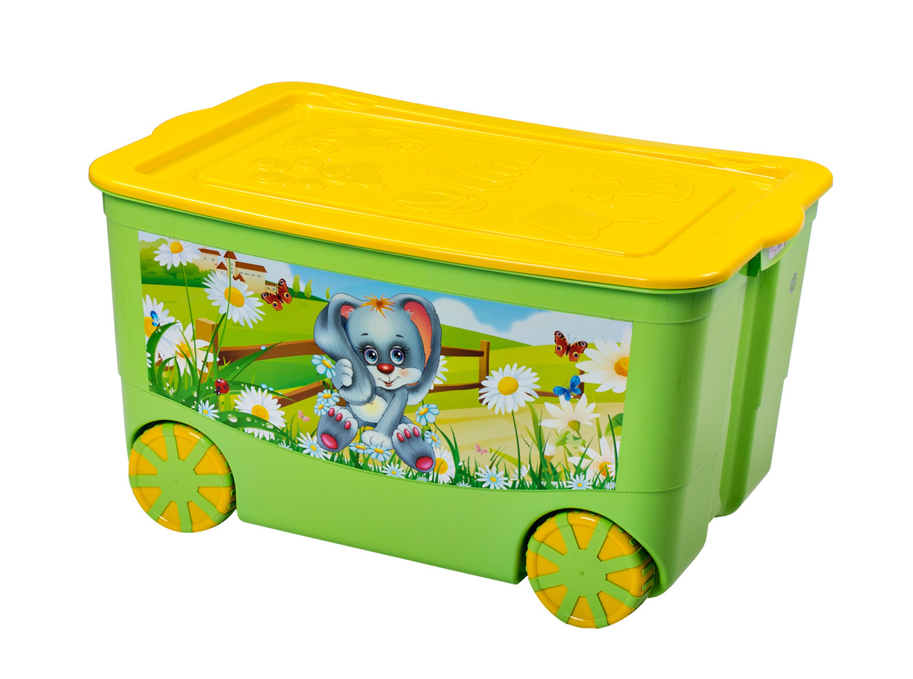 Ящик для игрушек "KidsBox" на колёсах 613х408х335 мм Эльфпласт elf-449 - фото 1 - id-p111780961