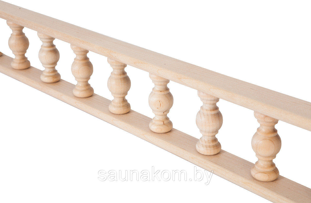 Балюстрада мебельная прямая из березы с балясиной 37 мм.