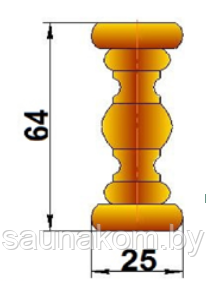 Балюстрада мебельная прямая из березы с балясиной 48 мм - фото 2 - id-p111785927