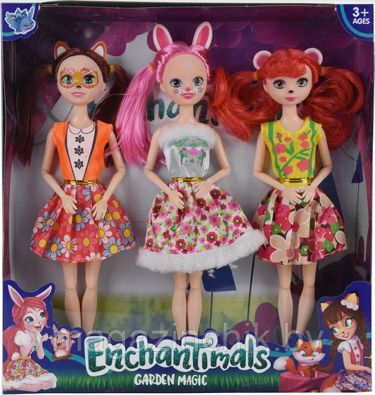 Набор шарнирных кукол с аксессуарами Enchantimals XF827A - фото 1 - id-p111786542