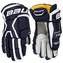 Краги хоккейные Bauer Supreme 170 Sr 14 (черный/красный), фото 2