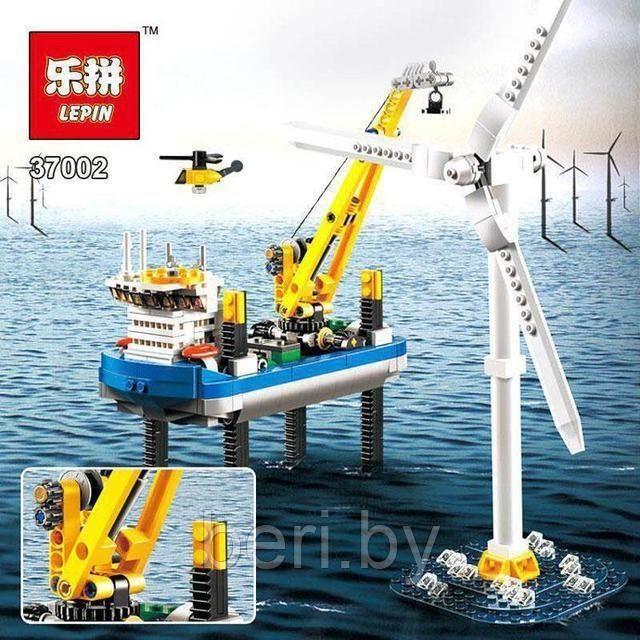 37002 Конструктор Lepin Ветряная электростанция Borkum Riffgrund 1, Аналог Lego 4002015, 599 деталей - фото 6 - id-p111804134