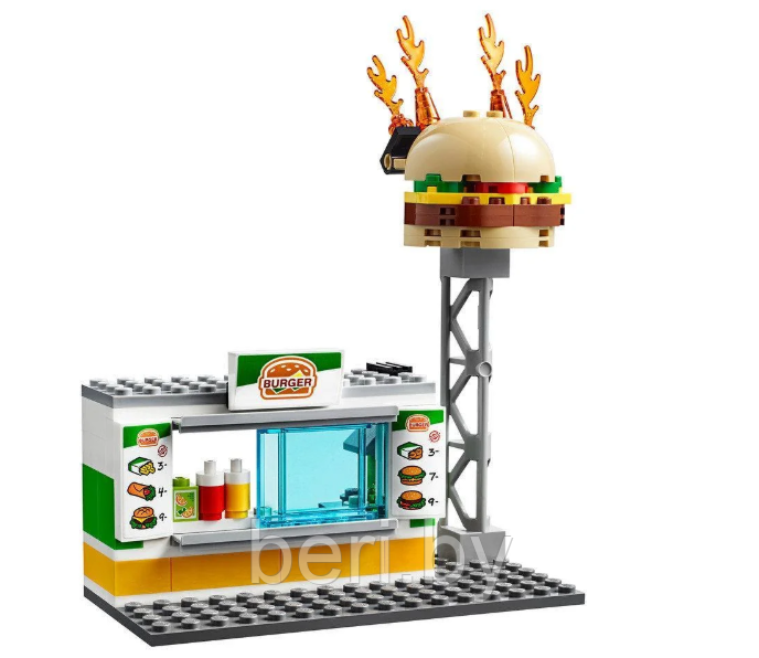 11213 Конструктор Lari "Пожар в бургер-кафе", Аналог Lego City 60214, 345 деталей - фото 4 - id-p111806217