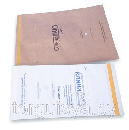 Пакет бумажный (крафт) плоский самозапечатывающийся 100х200 мм (100 шт.) Б, фото 2