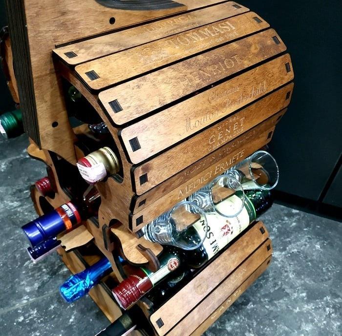 Мини бар «Виолончель» с набором бокалов и рюмок - фото 5 - id-p97775346