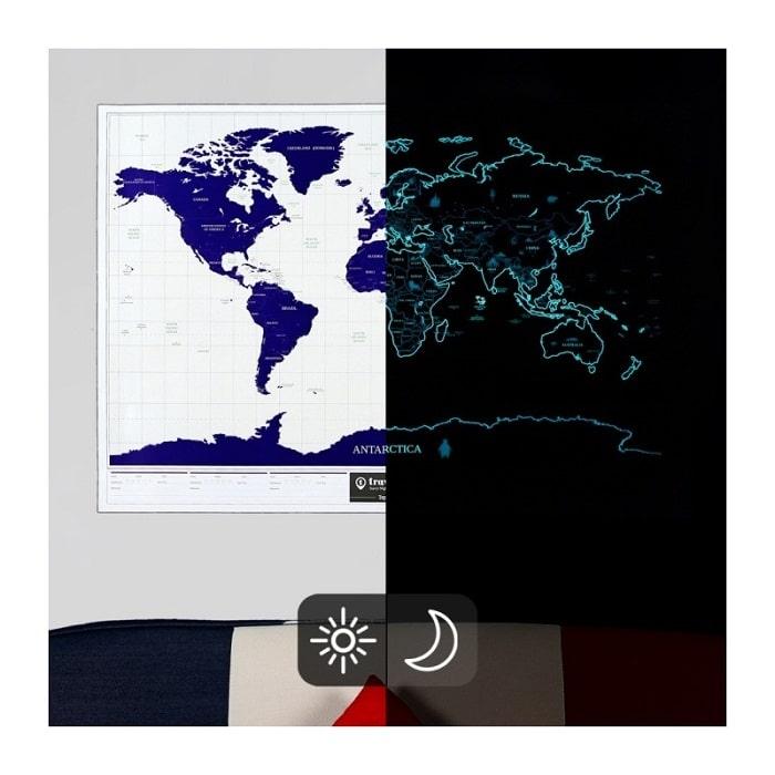 Светящаяся скретч карта мира на английском языке - фото 2 - id-p103351817