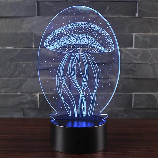 3D светильник «Медуза» от USB, 7 режимов цвета