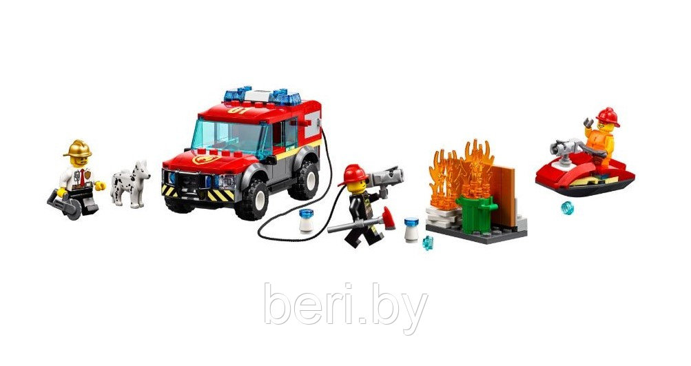11215 Конструктор Lari "Пожарное депо", Аналог Lego City 60215, 533 детали - фото 4 - id-p111806226