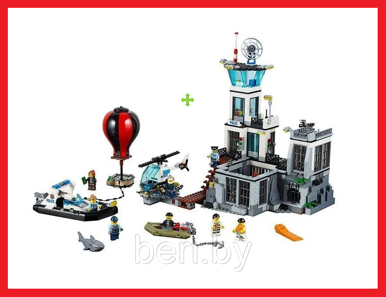 65007 Конструктор CITY Остров-тюрьма, аналог Lego City 60130, 830 деталей - фото 2 - id-p111810510