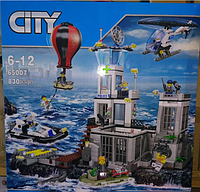 65007 Конструктор CITY Остров-тюрьма, аналог Lego City 60130, 830 деталей