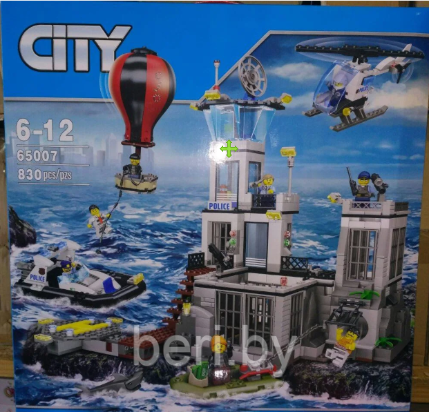 65007 Конструктор CITY Остров-тюрьма, аналог Lego City 60130, 830 деталей - фото 1 - id-p111810510