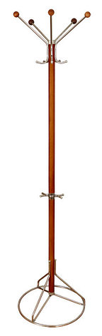Вешалка напольная Стелла-1ДД (вишня) деревянная, фото 2