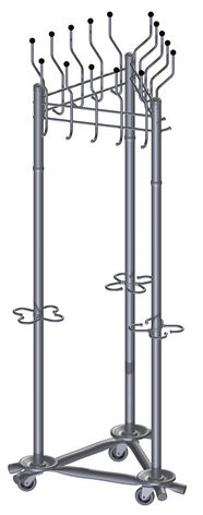 Вешалка гардеробная напольная Гардикс 3 (К), фото 2