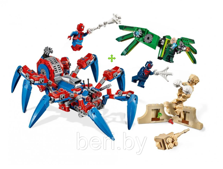 11187 Конструктор Bela Spider Hero "Паучий вездеход", аналог Lego Marvel Super Heroes 76114, 440 деталей - фото 3 - id-p111832293