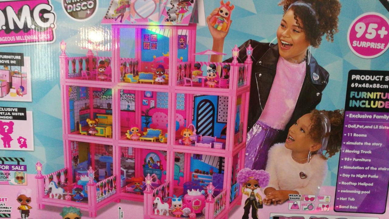 Детский игрушечный домик замок для кукол LOL Лол арт. 8372/8373, кукольный игровой домик Surprise House - фото 2 - id-p111823276