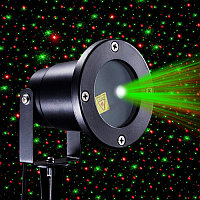 Уличный новогодний лазерный проектор Red & Green Waterproof Laser Металлический корпус