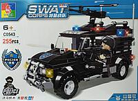 Конструктор Полицейский джип, SWAT, 0543, 255 дет., аналог LEGO City