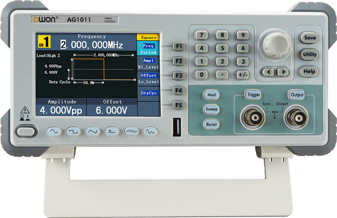 Универсальный DDS-генератор сигналов OWON AG1011