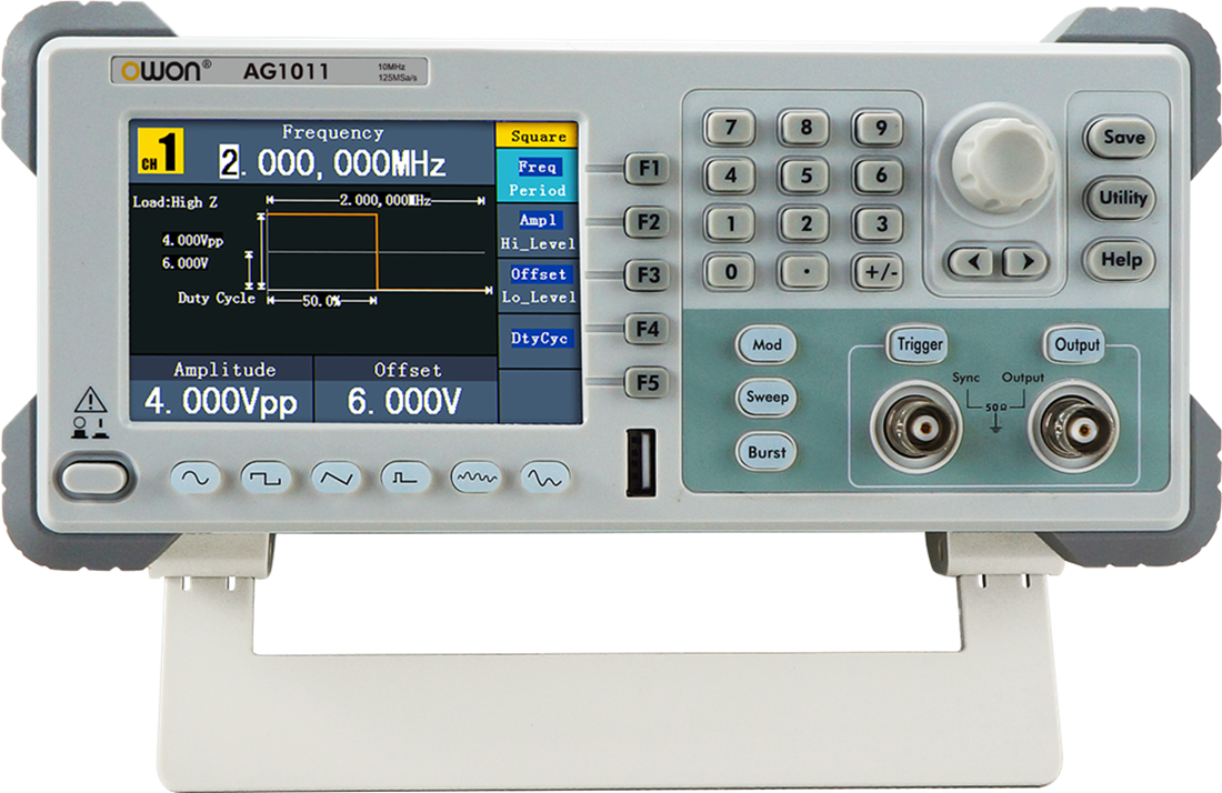 Универсальный DDS-генератор сигналов OWON AG1011 - фото 1 - id-p109334139