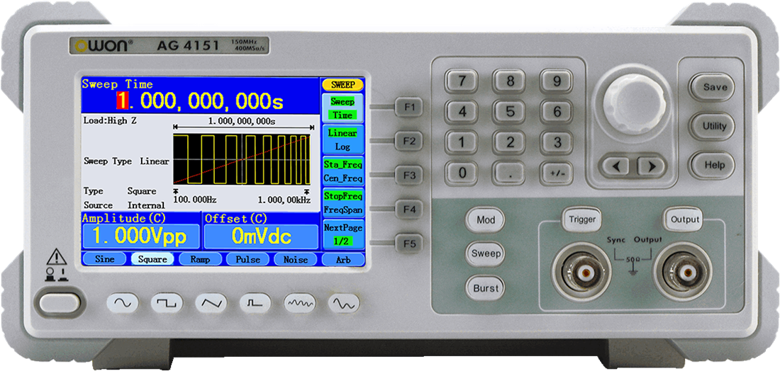 Универсальный DDS-генератор сигналов OWON AG4101