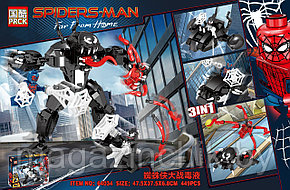 Конструктор Человек-паук против Венома, 3 в 1, PRCK 64034, аналог Лего Марвел 76115