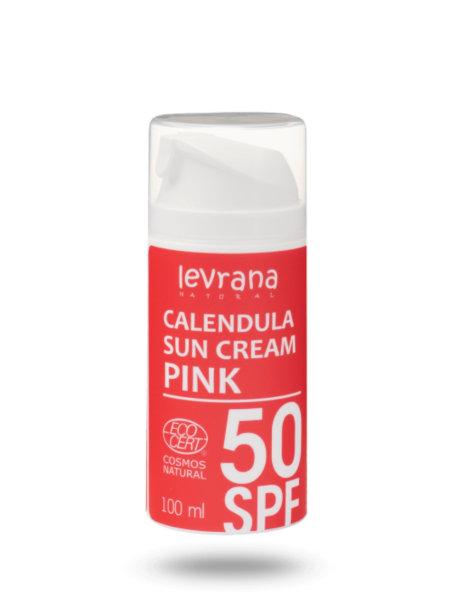 Солнцезащитный крем для тела Календула 50 SPF PINK, 50 мл. (Levrana) - фото 1 - id-p103164715