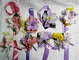 Бутоньерки и браслеты из цветов., фото 2
