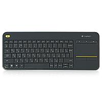 Беспроводная клавиатура Logitech Wireless Touch Keyboard K400 Plus с тачпадом, black, 88 клавиш